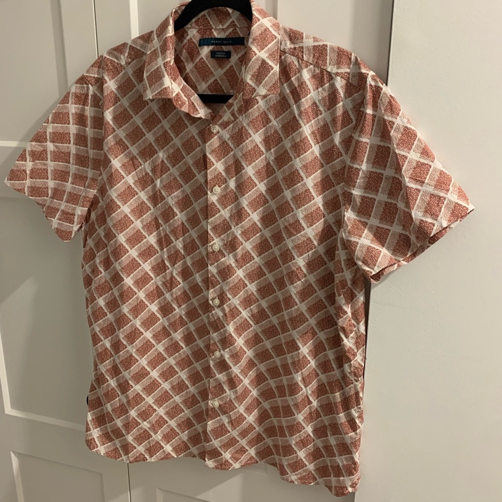 Men's Red Checkered Shirt